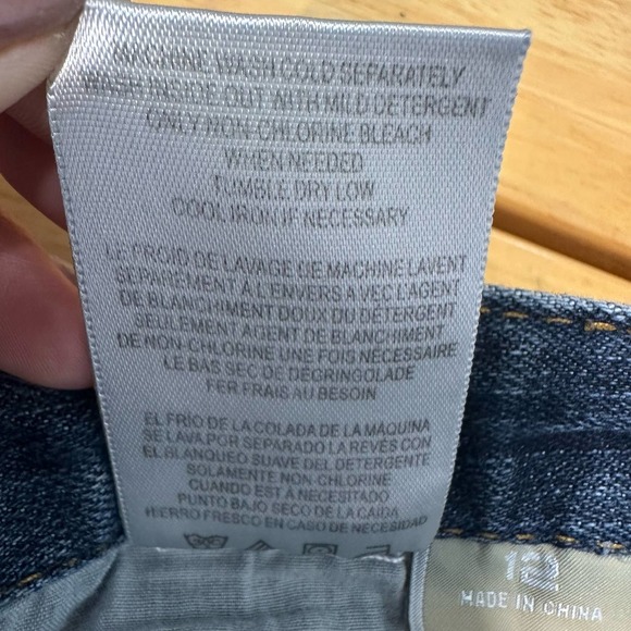 Michael Kors Y2K Wide Leg Jeans Women’s 12 Blue Denim Cotton Blend - Picture 12 of 12